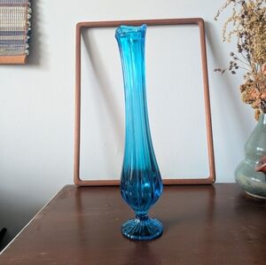 Vintage Glass Swung Vase